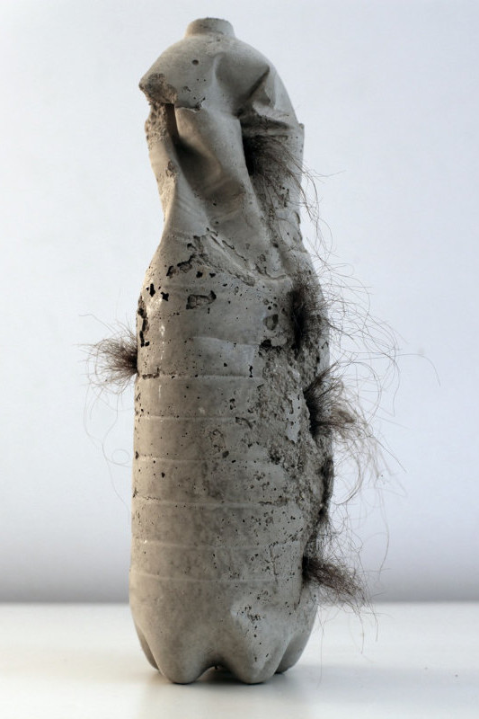 “Concrete Water Hair “, Size: 1,5l Plastic Bottle, 2014 - Christian Roeck